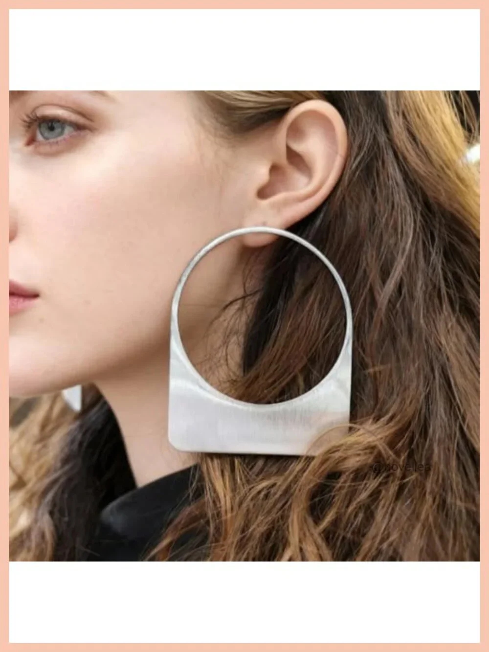 14k Gold Plated Chunky Hoop Earrings, Large Statement Drop Dangle